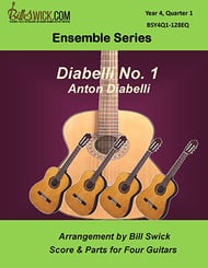 Bill Swick's Year 4, Quarter 1 - Advanced Ensembles for Quartets Guitar and Fretted sheet music cover Thumbnail